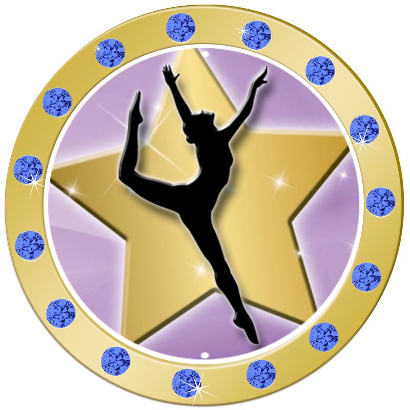 1.3"BLUE RHINESTONE INSERT PIN