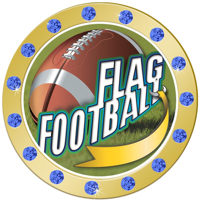 1.3"BLUE RHINESTONE INSERT PIN