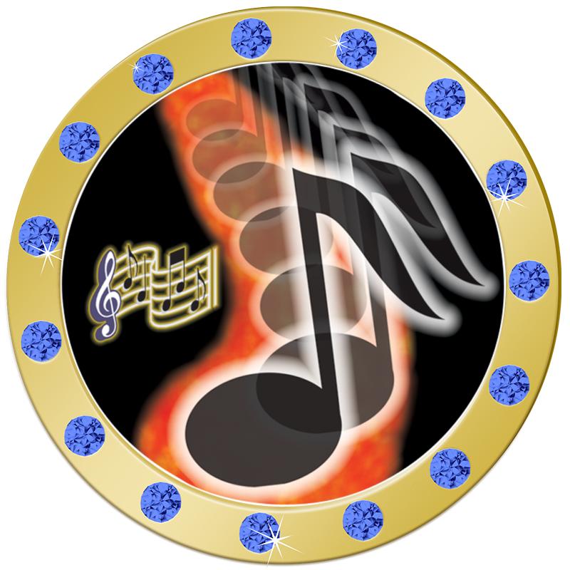 1.3"BLUE RHINESTONE INSERT PIN