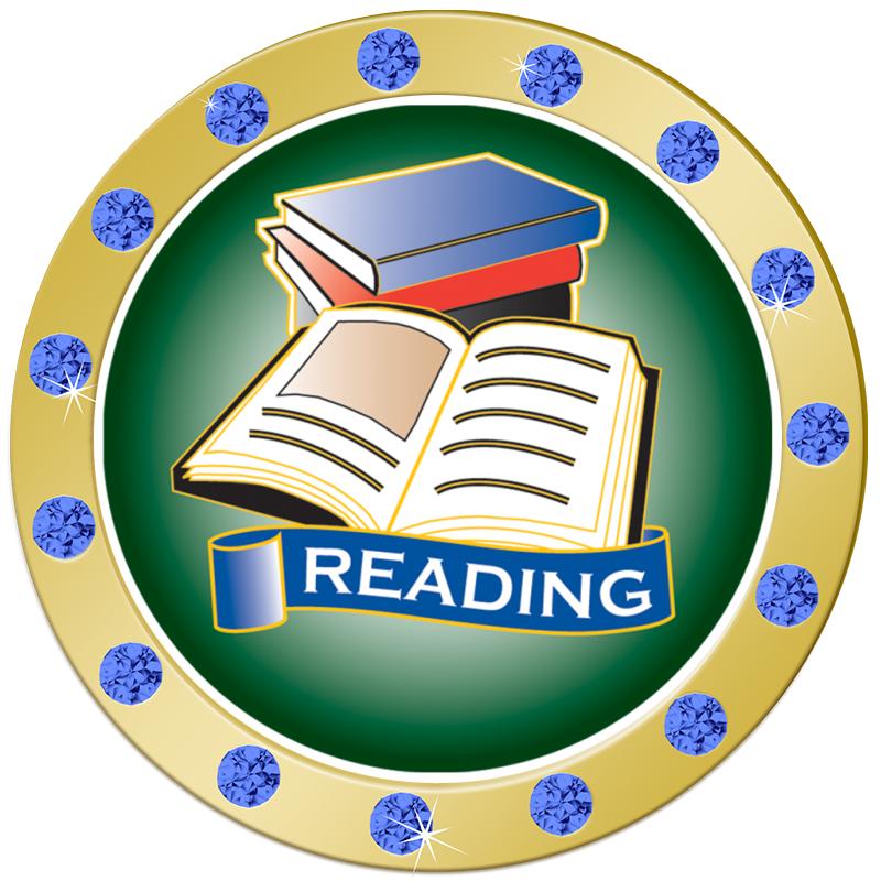 1.3"BLUE RHINESTONE INSERT PIN