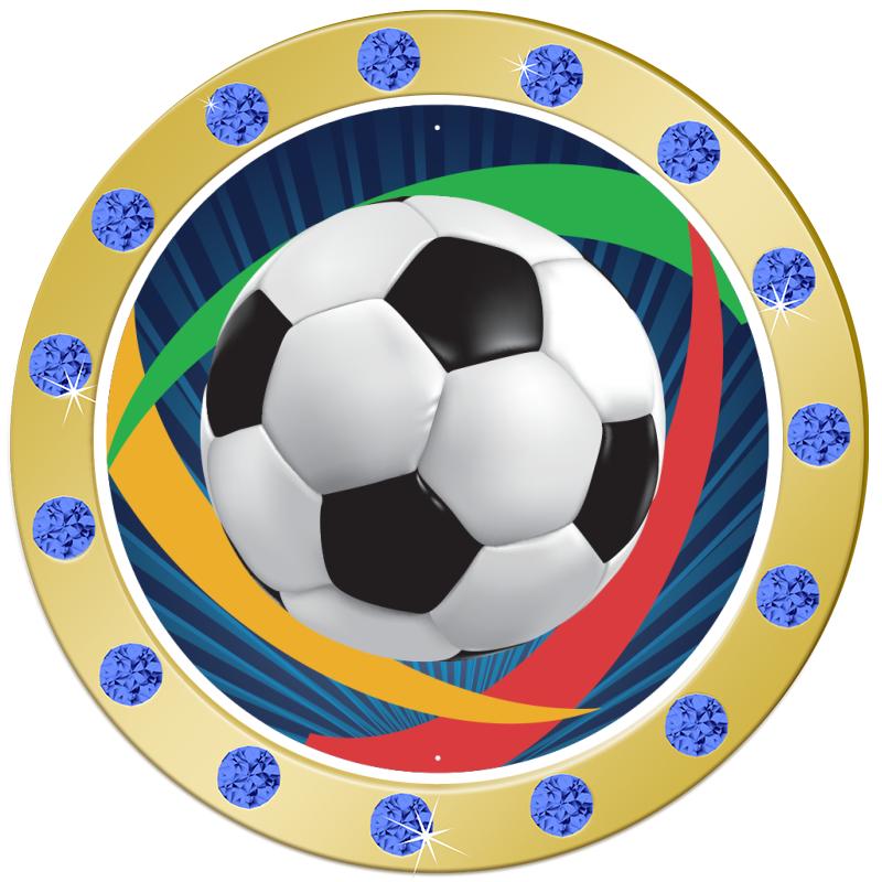 1.3"BLUE RHINESTONE INSERT PIN