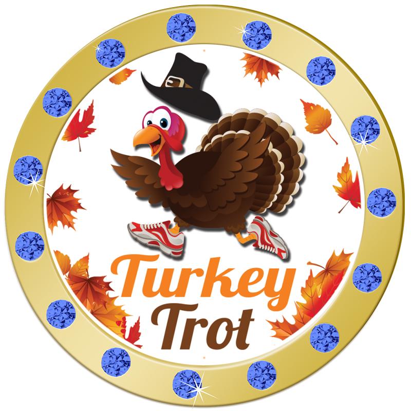 1.3"BLUE RHINESTONE INSERT PIN