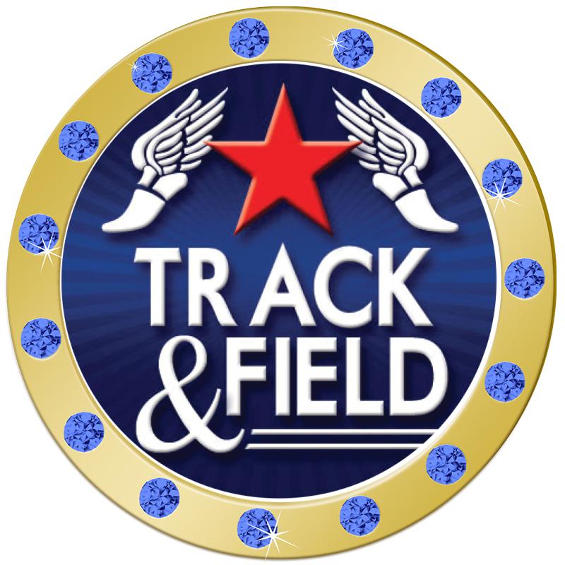 1.3"BLUE RHINESTONE INSERT PIN