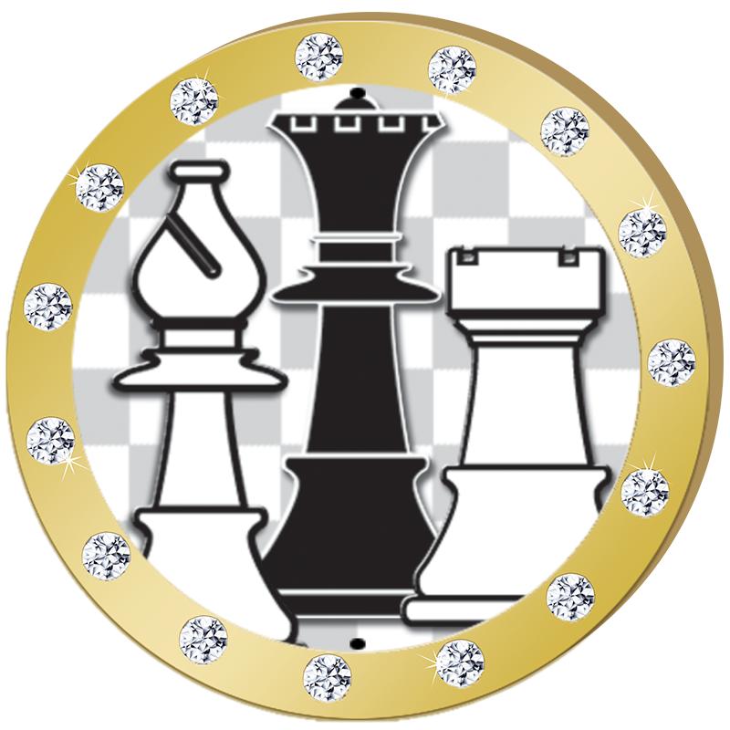 1.3"GOLD RHINESTONE INSERT PIN