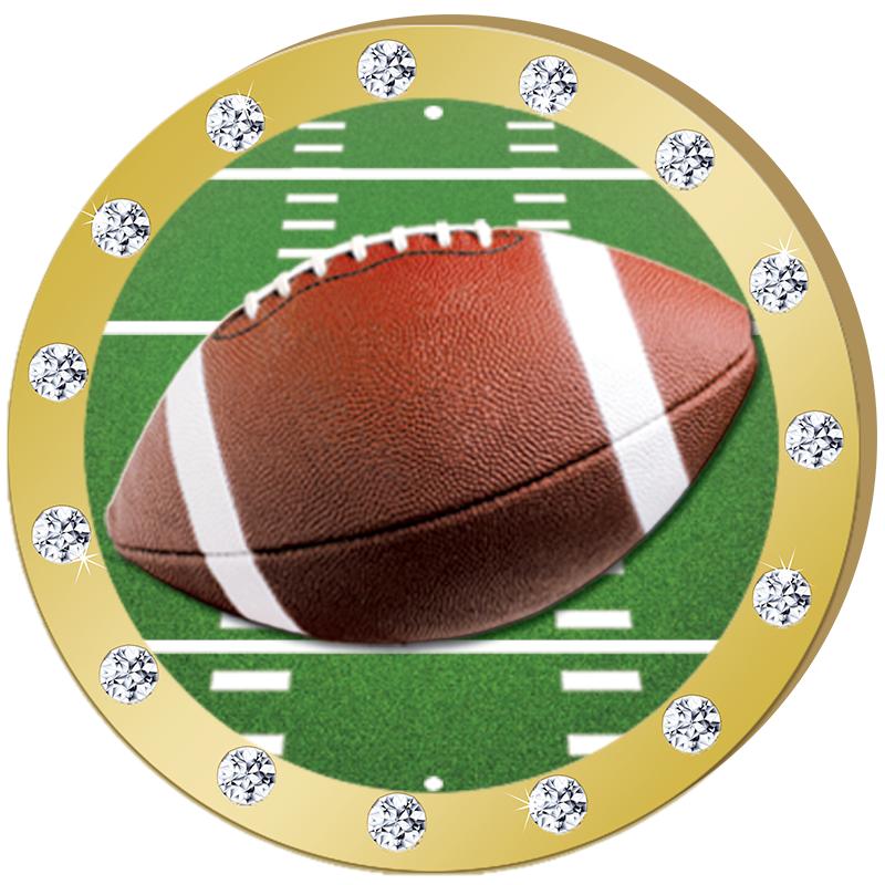 1.3"GOLD RHINESTONE INSERT PIN