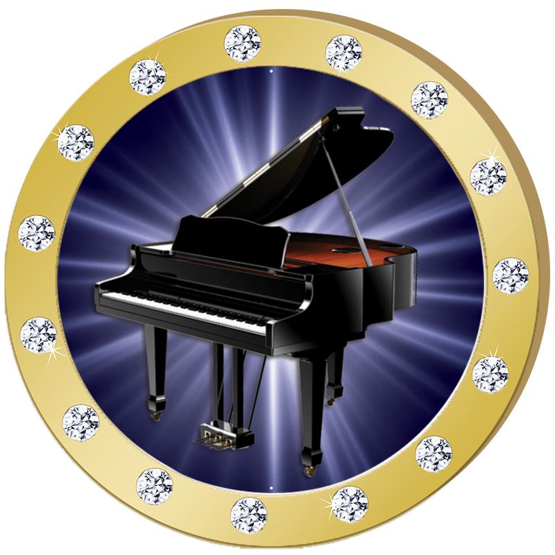 1.3"GOLD RHINESTONE INSERT PIN