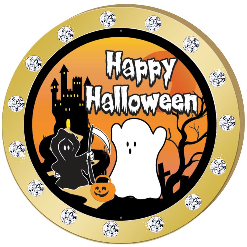 1.3"GOLD RHINESTONE INSERT PIN