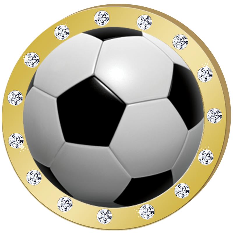 1.3"GOLD RHINESTONE INSERT PIN