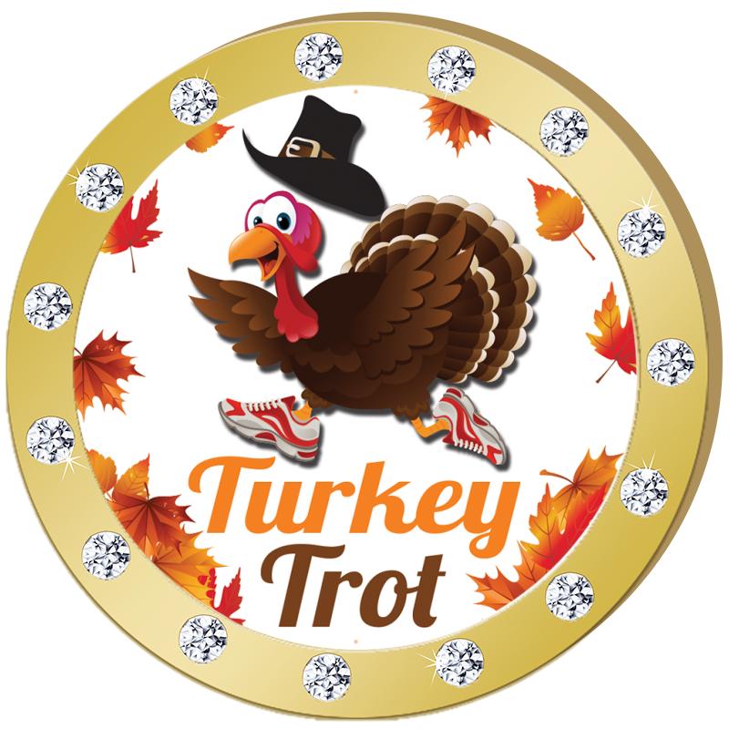 1.3"GOLD RHINESTONE INSERT PIN