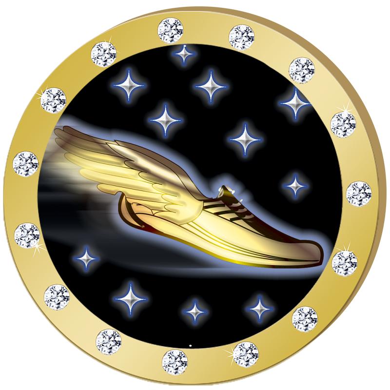 1.3"GOLD RHINESTONE INSERT PIN