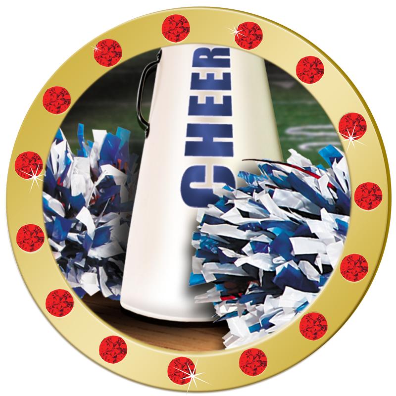 1.3" RED RHINESTONE INSERT PIN