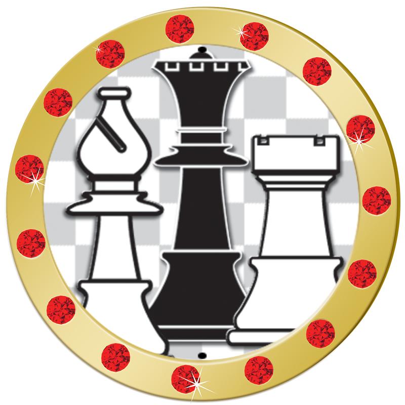 1.3" RED RHINESTONE INSERT PIN