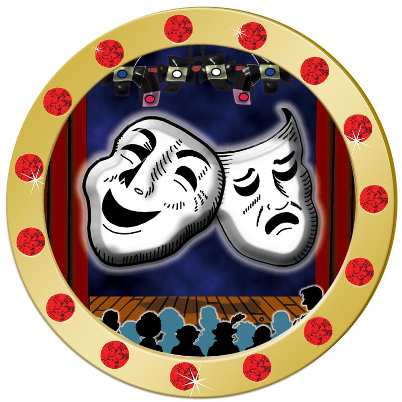 1.3" RED RHINESTONE INSERT PIN