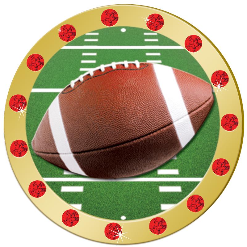 1.3" RED RHINESTONE INSERT PIN