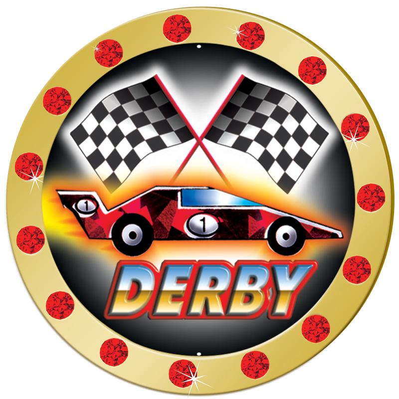 1.3" RED RHINESTONE INSERT PIN