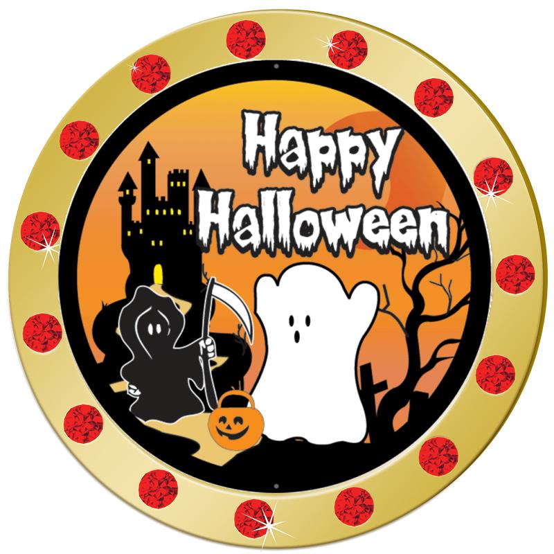 1.3" RED RHINESTONE INSERT PIN