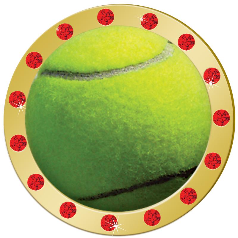 1.3" RED RHINESTONE INSERT PIN