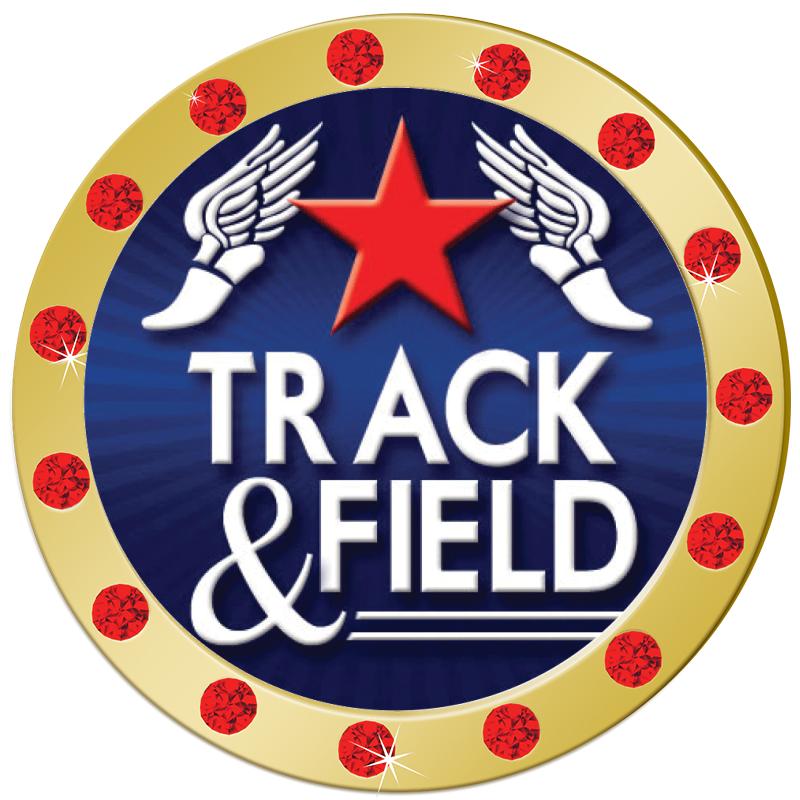 1.3" RED RHINESTONE INSERT PIN