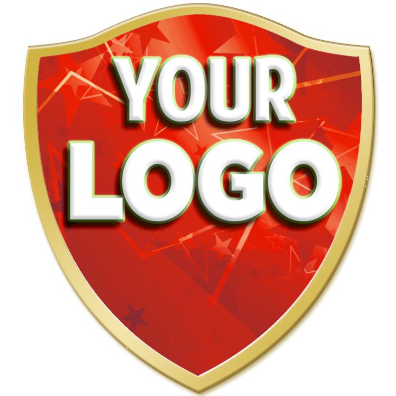 1.12" SHIELD INSERT PIN GOLD