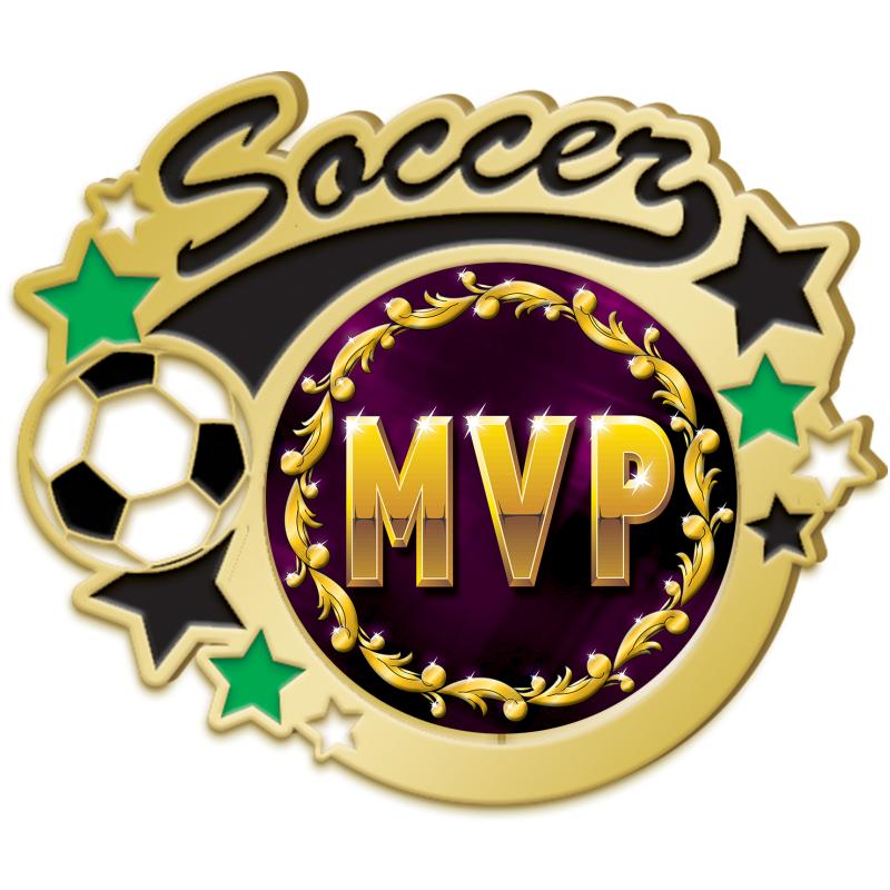 1.5" GOLD SOCCER INSERT PIN