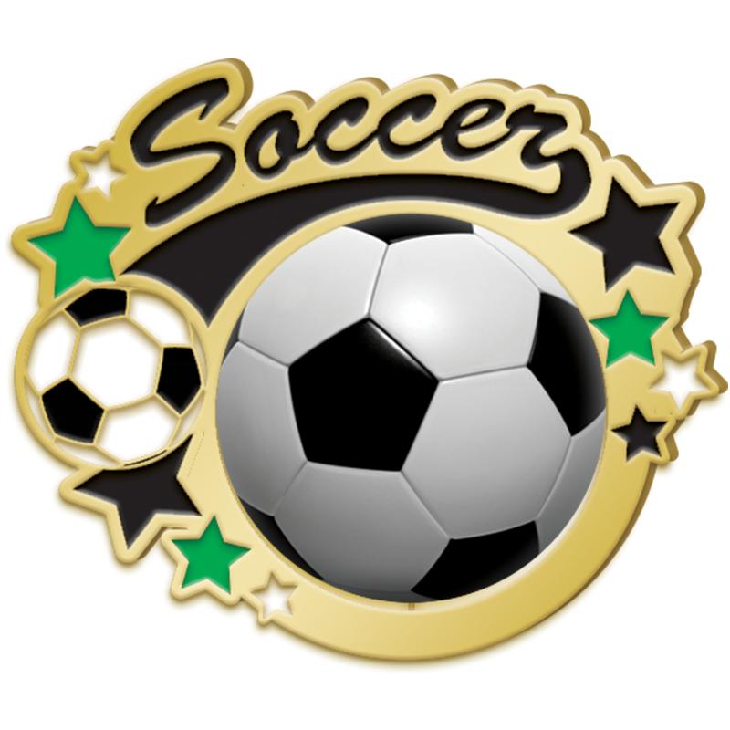 1.5" GOLD SOCCER INSERT PIN