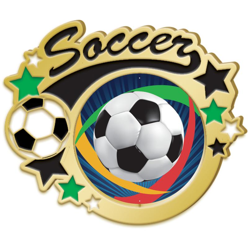 1.5" GOLD SOCCER INSERT PIN