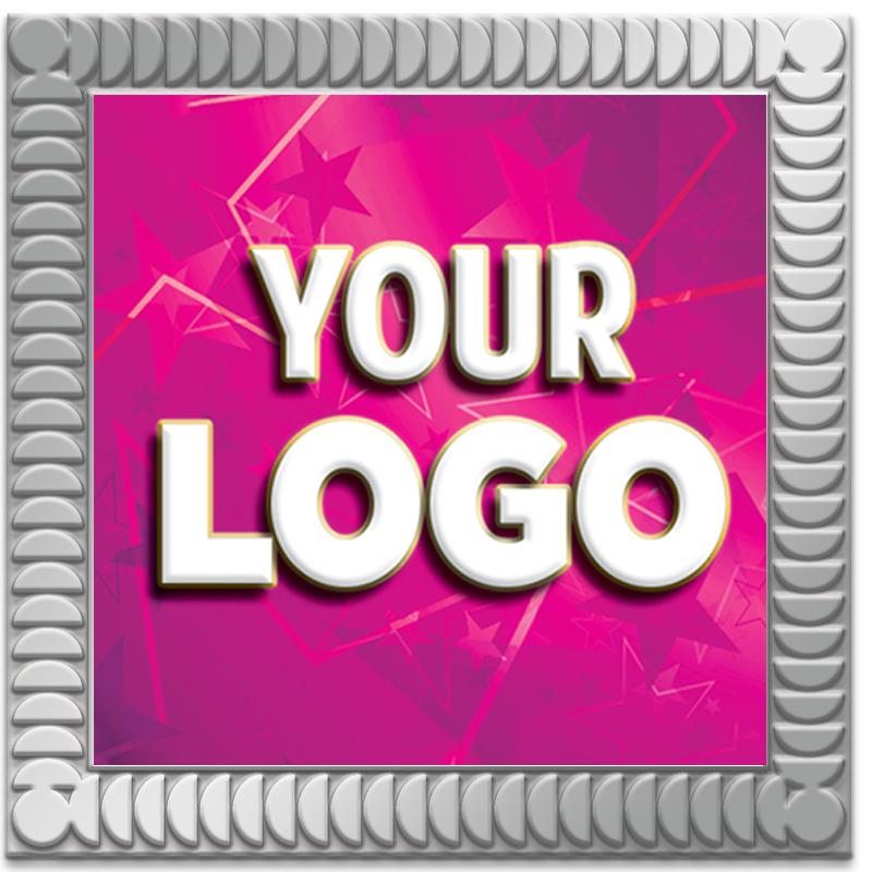 1"Wx1"H SQUARE INSRT SLVR PIN