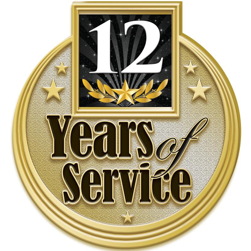 1.2"Wx1.3"H MULTI YRS SERV PIN