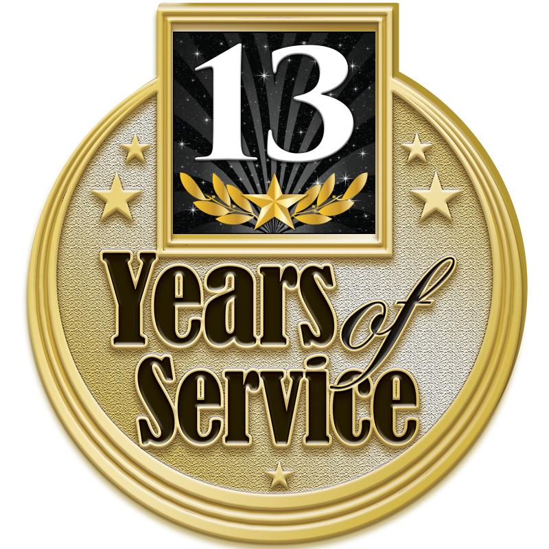 1.2"Wx1.3"H MULTI YRS SERV PIN