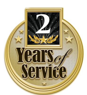 2 Years Service Insert Pin