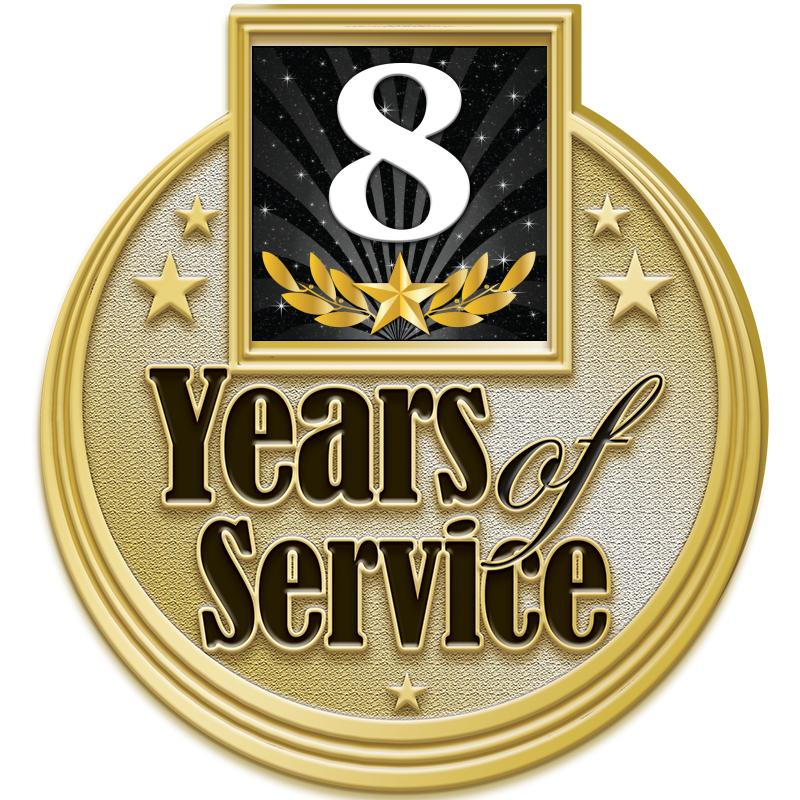 1.2"Wx1.3"H MULTI YRS SERV PIN