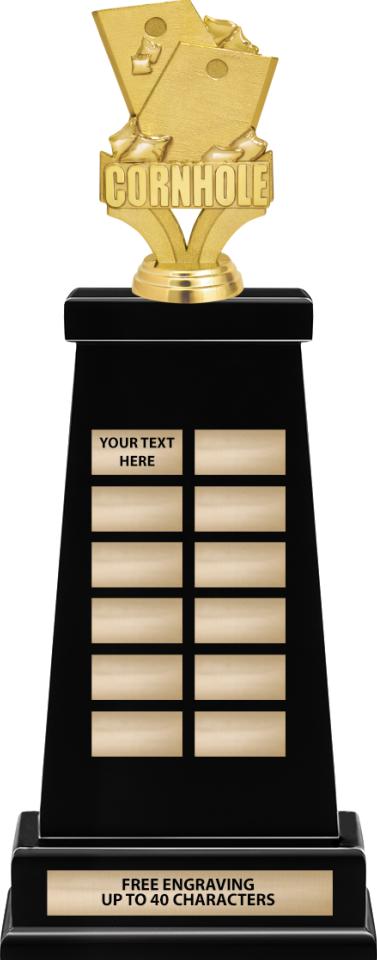 Custom Cornhole Trophy / Cornhole Tournament Award 