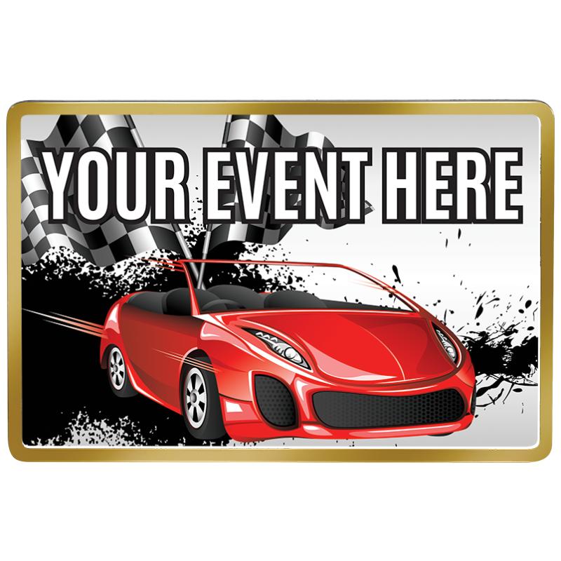 3"x2" CAR DASH PLAQUE