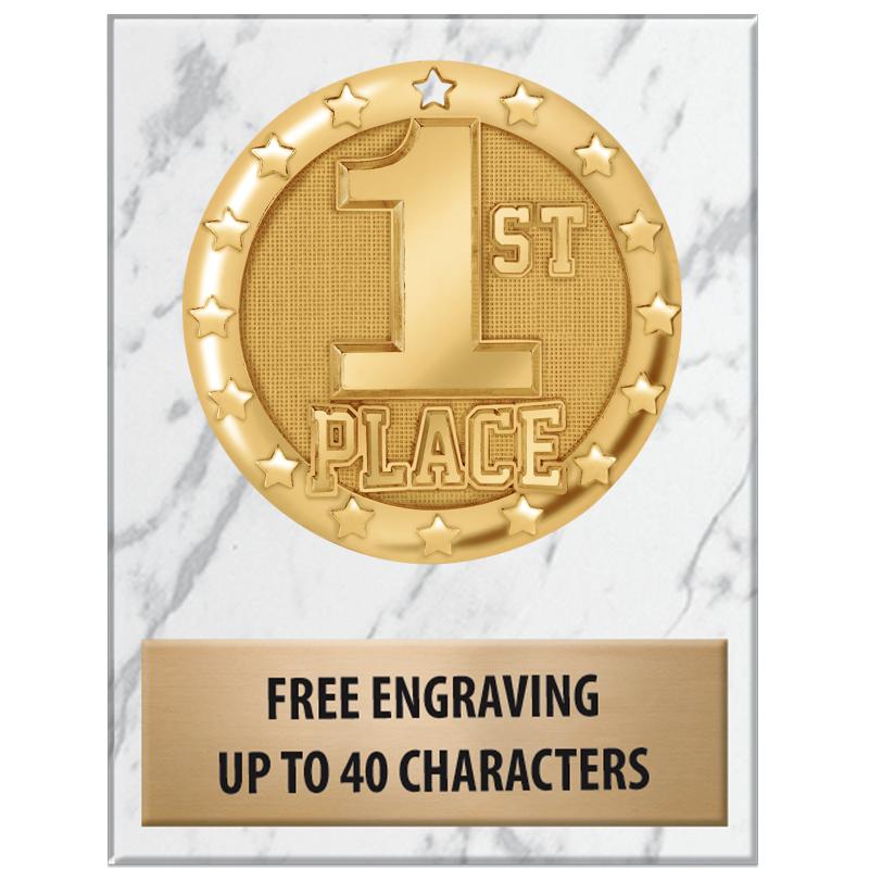 3x4"WHT MARBLE BLAZE PAPERWGHT