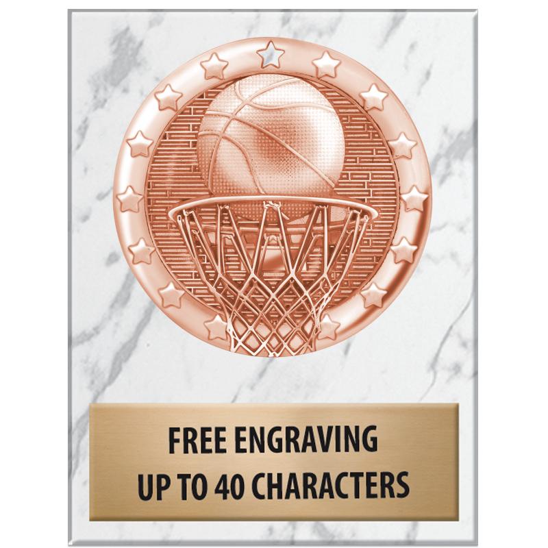 3x4"WHT MARBLE BLAZE PAPERWGHT