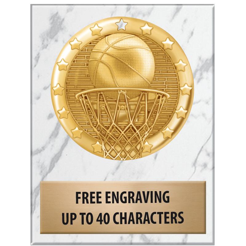 3x4"WHT MARBLE BLAZE PAPERWGHT