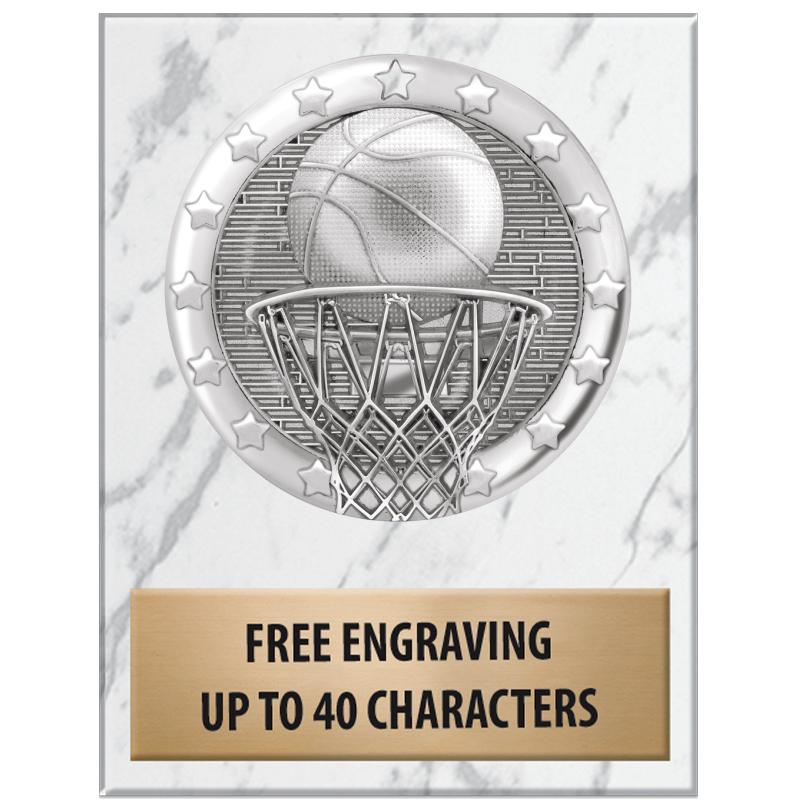 3x4"WHT MARBLE BLAZE PAPERWGHT