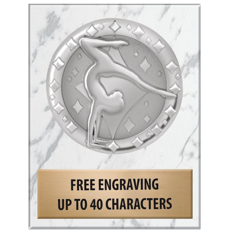 3x4"WHT MARBLE BLAZE PAPERWGHT