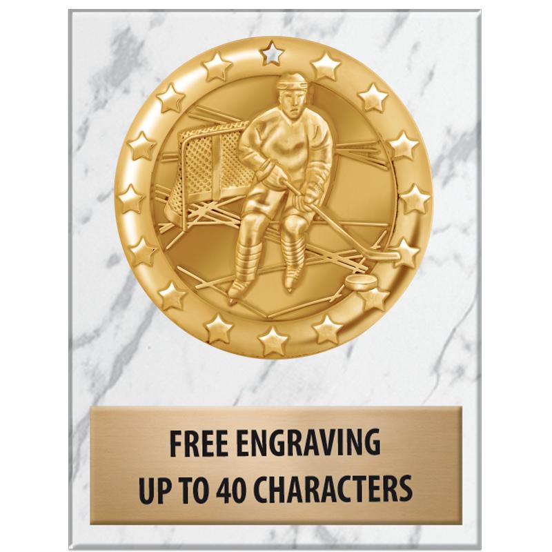 3x4"WHT MARBLE BLAZE PAPERWGHT