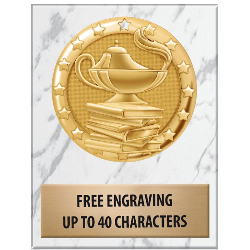 3x4"WHT MARBLE BLAZE PAPERWGHT