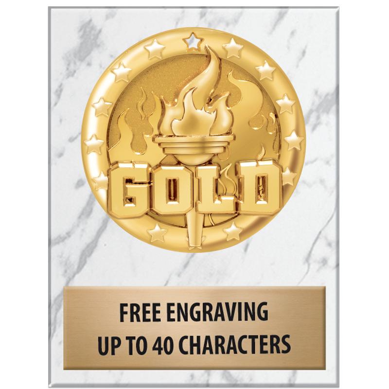 3x4"WHT MARBLE BLAZE PAPERWGHT