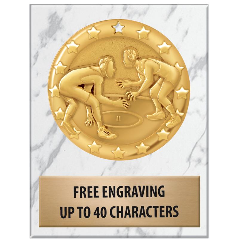 3x4"WHT MARBLE BLAZE PAPERWGHT