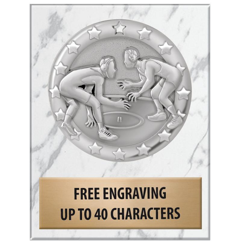 3x4"WHT MARBLE BLAZE PAPERWGHT