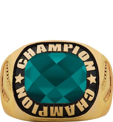 Championship Baseball Teal Ring