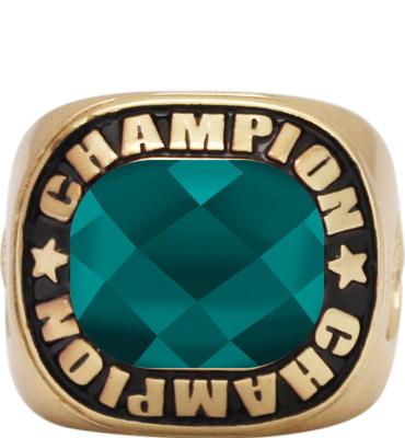 Championship Football Teal Ring