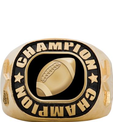 Football Gold Championship Ring