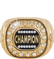 Gold Crystal Champion Insert Ring