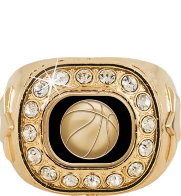 Basketball Championship Crystal Ring