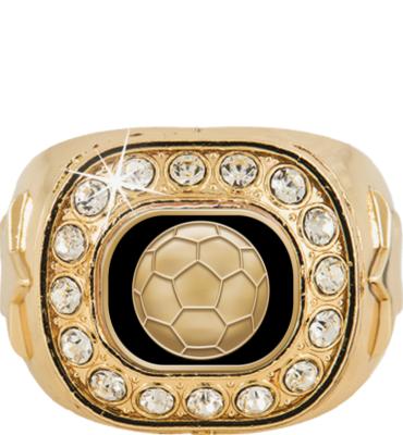 Soccer Championship Crystal Ring