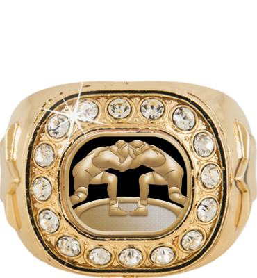 Wrestling Championship Crystal Ring